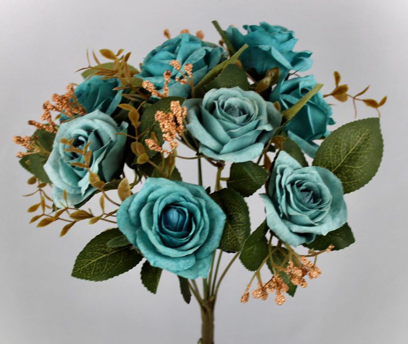 ramo rosas * 9 azul